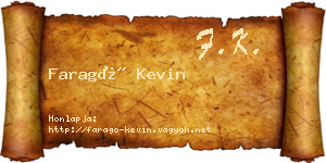 Faragó Kevin névjegykártya